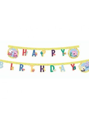 Banner Peppa Pig - Happy Birthday, 230 cm