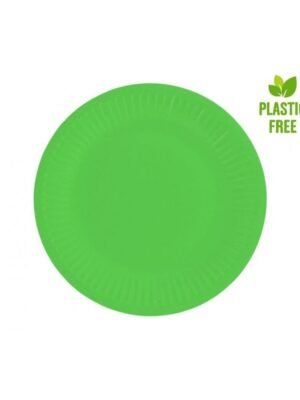 Papírové talíře pistáciové, 18 cm, 6 ks