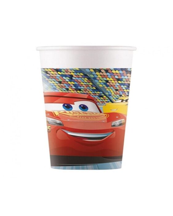 Papírové Kelímky Cars 3, 200 ml, 8 ks