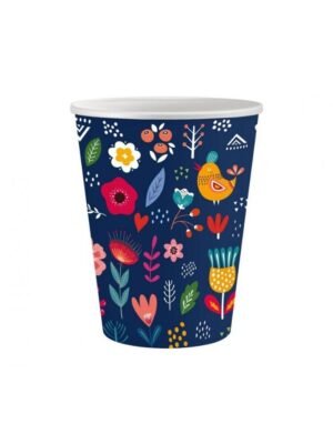 Papírové Kelímky Letní Kolekce - Have Fun (tmavé), 250 ml, 6 ks