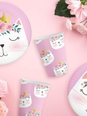 party kelimky ruzove s kote