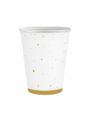 Papírové Kelímky Celebrate (zlaté), 250 ml, 6 ks