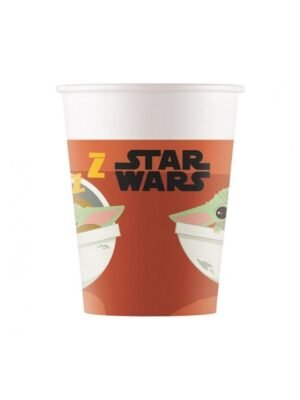 Papírové Kelímky Star Wars Mandalorian, 200 ml, 8 ks