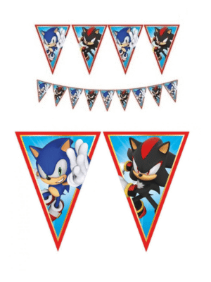 Vlaječková girlanda Sonic 230 cm