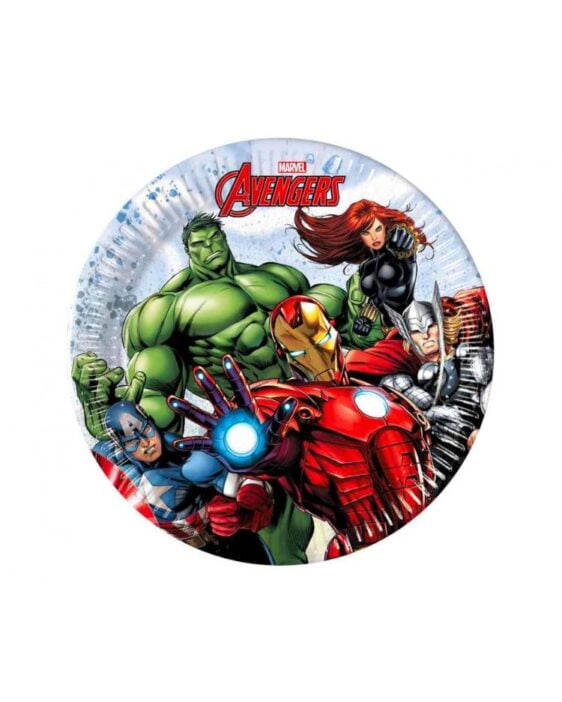 Papírové talíře Avengers Infinity Stones, 20 cm, 8 ks