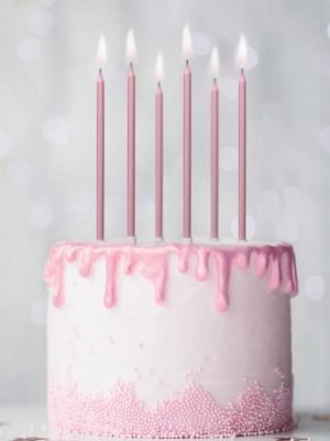 svicky na dort ruzove zlato