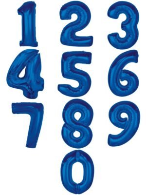 balonky cislice modre