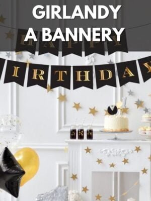 Girlandy, bannery a závěsné dekorace