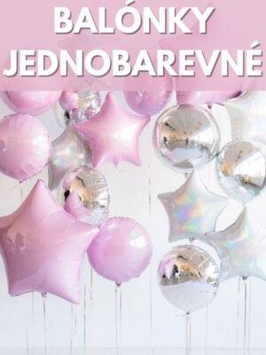 Balónky jednobarevné tvary
