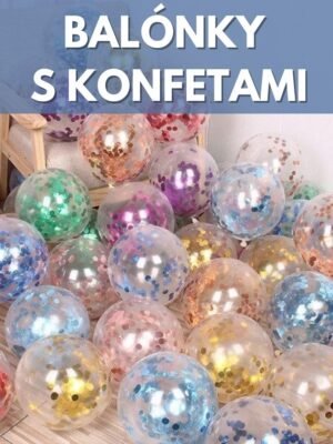 Balónky s konfetami 30 cm