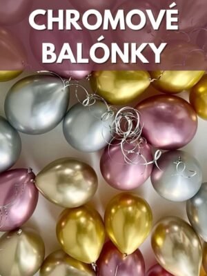 Chromové balónky 30 cm