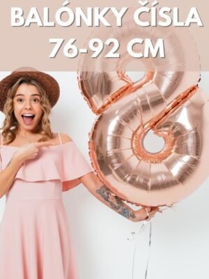 Balonky Čísla 76-92 cm