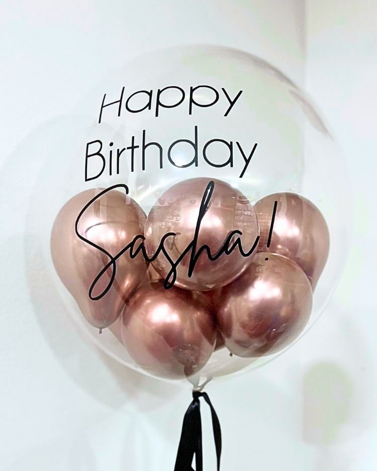 Personalizovaný balónek Metallic Bloom