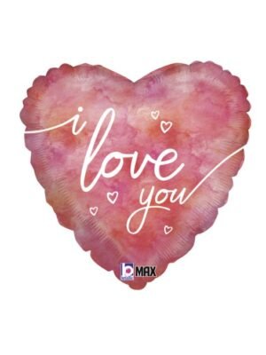 Fóliový balónek srdce I Love You 46 cm