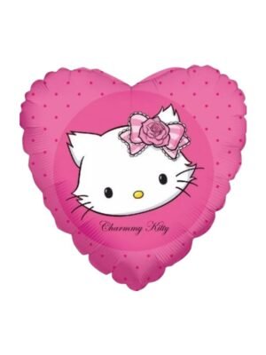 Balónek fóliový srdce Hello Kitty 46 cm