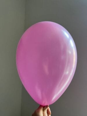 ruzovy metalicky balonek 30 cm