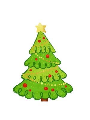 Vánoční ubrousky Vánoční stromeček – 10 ks, 23x30,8 cm