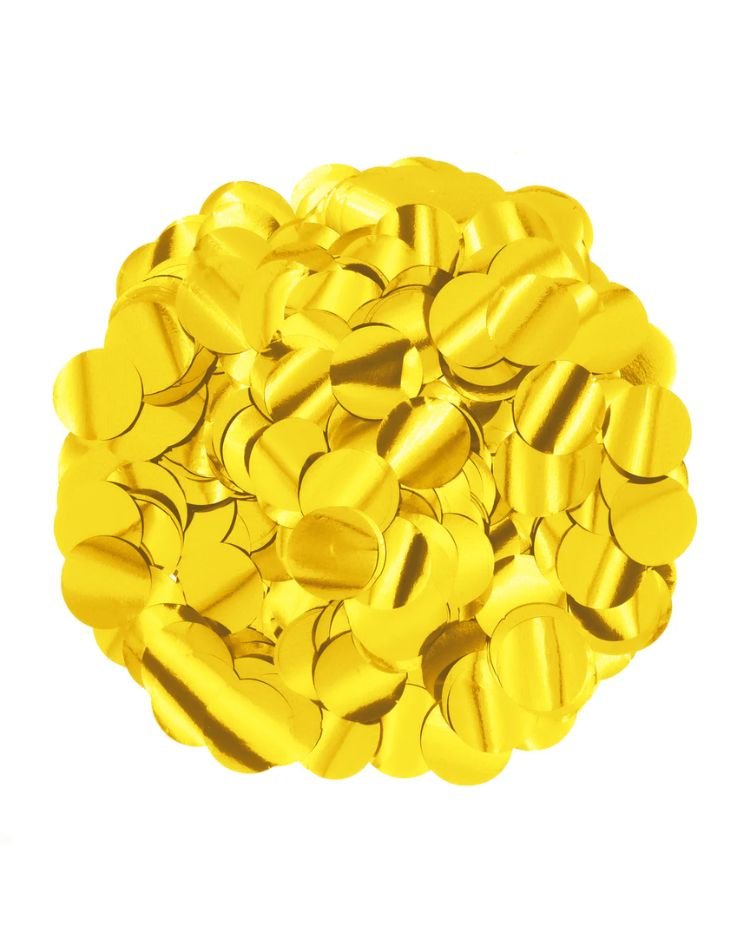 Fóliové konfety zlaté – 15 g