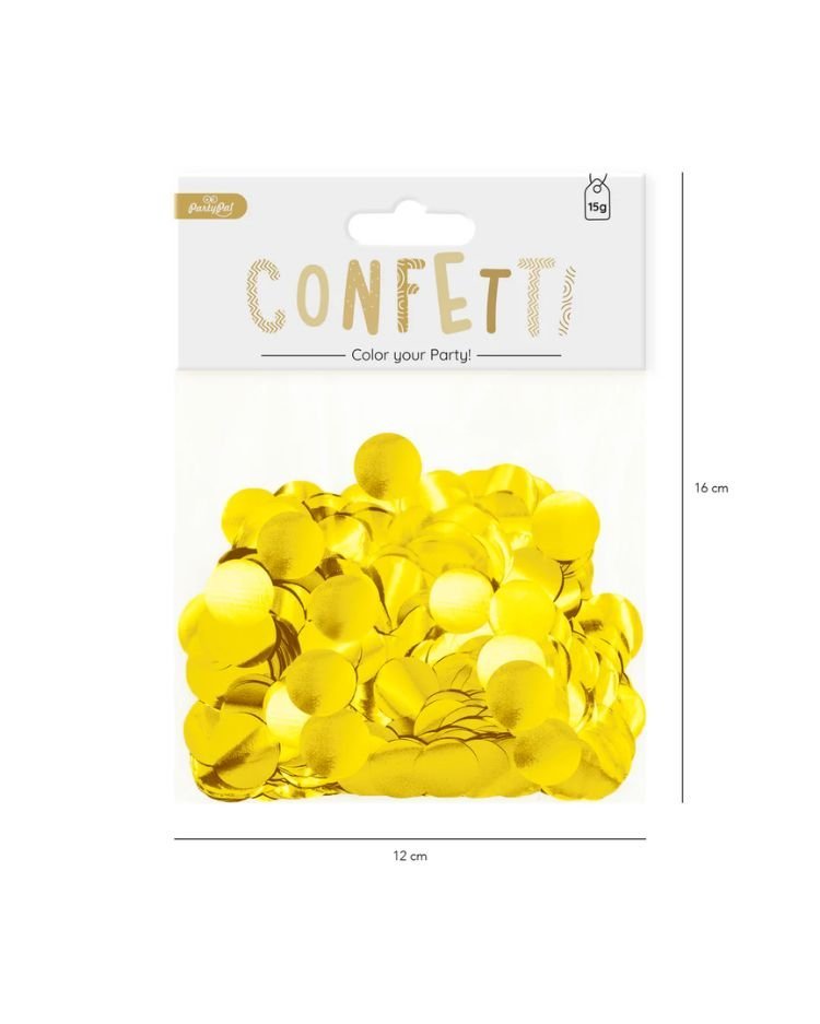 zlate konfety na stul