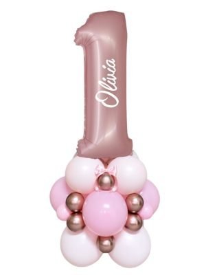 balonkove dekorace na zakazku - vez s cislem