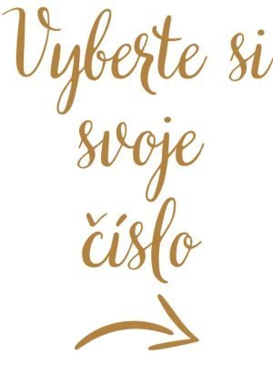 Fóliová číslice kremová 92 cm