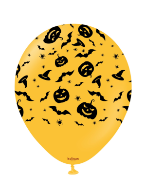 Balonky Halloween dýně, netopýři a pavouci – 30 cm