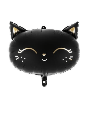 Foliový balonek černá kočička 48 x 36 cm
