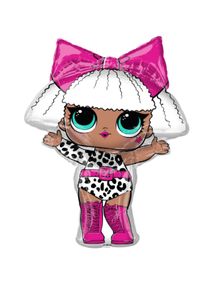 Fóliový Balónek LOL Dolls Diva 60 x 72 cm
