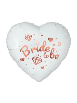 Balónek fóliový srdce Bride to be 45 cm