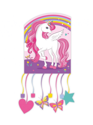 Piňata papírová - Jednorožec 21 x 27 cm