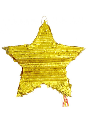 Piňata zlatá Hvězda 45x45x9 cm