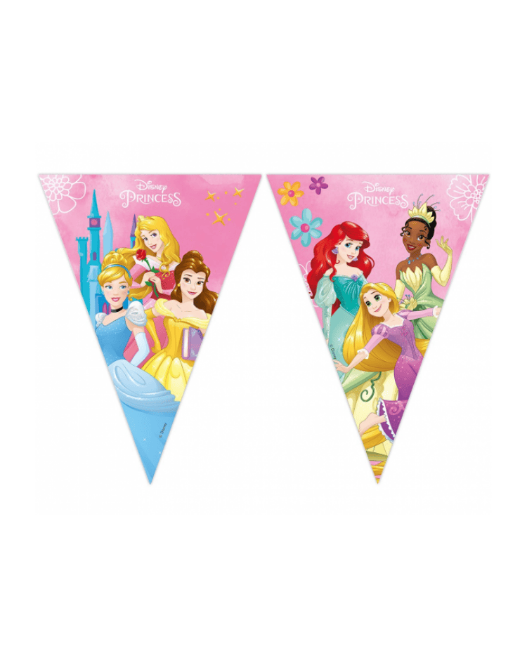 Vlaječková girlanda Disney princess 230 cm