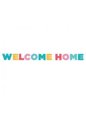 Party nápis - Welcome Home 250 cm