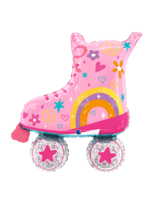 Fóliový Balónek Brusle růžové 84cm