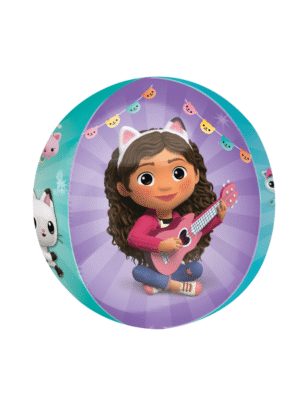 Foliový balonek Koule Gábinin kouzelný domek 38x40cm