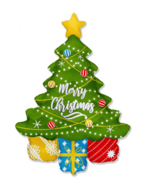 Foliový balonek vánoční stromeček 69 cm