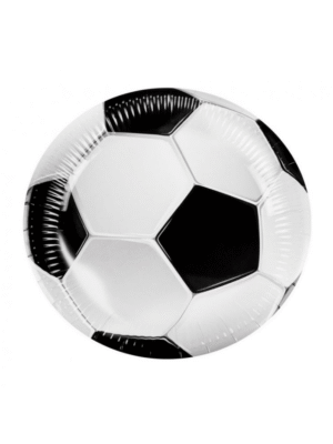 Papírové talíře Fotbalový Míč, 23 cm, 10 ks