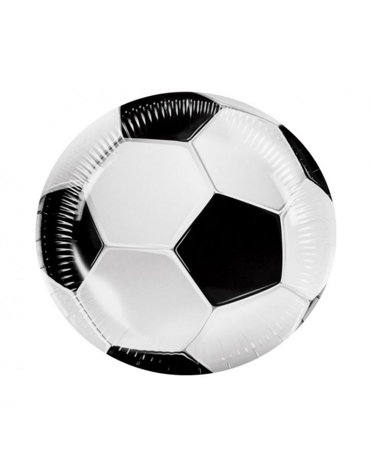 Papírové talíře Fotbalový Míč, 23 cm, 10 ks