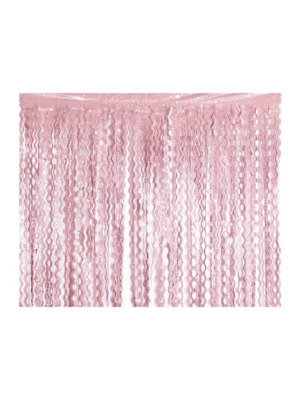 Party závěs růžová se stříbrnými hvězdami - spirály 100 x 200 cm