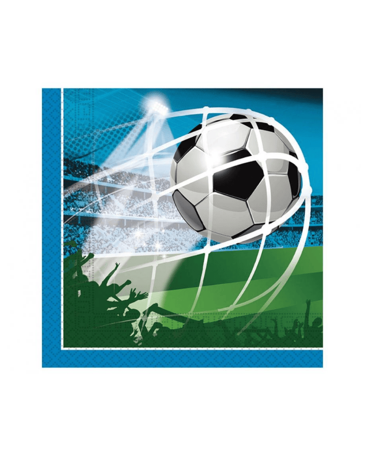 Papírové Ubrousky Fotbalová Party 33x33 cm 20 ks