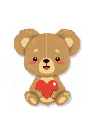 Fóliový balónek Medvídek se srdíčkem "I love you so much" 95 cm (Kopírovat)