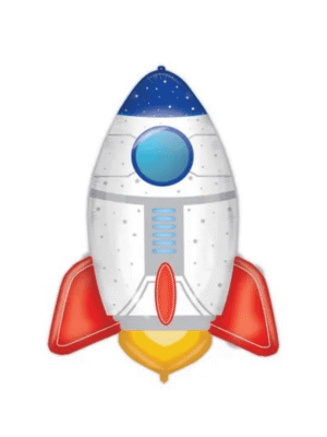 Fóliový Balónek Raketa 70 cm