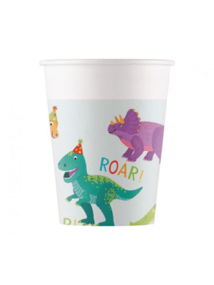 Papírové Kelímky Dinosauři 200 ml 8 ks
