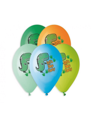Balonky Dinosauři barevní 30 cm - 5 ks