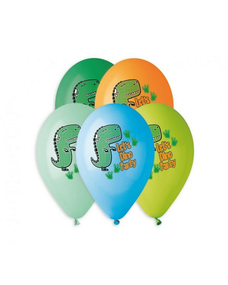 Balonky Dinosauři barevní 30 cm - 5 ks