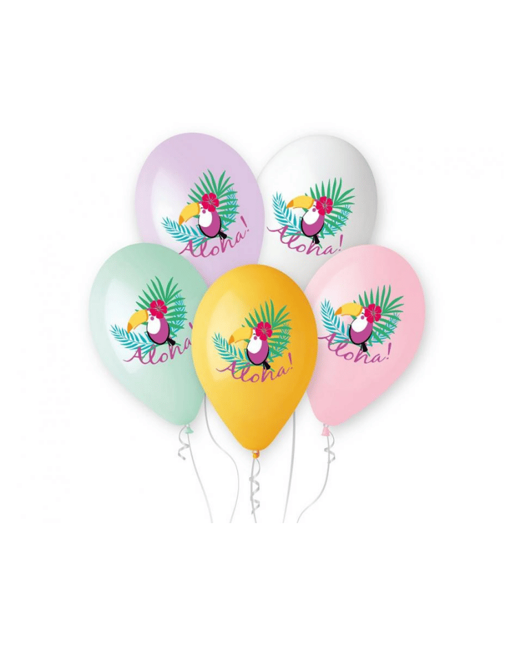 Balonky Tukan 30 cm - 5 ks