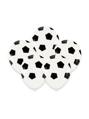 Balonky s potiskem Fotbalové míče 30 cm - 5 ks