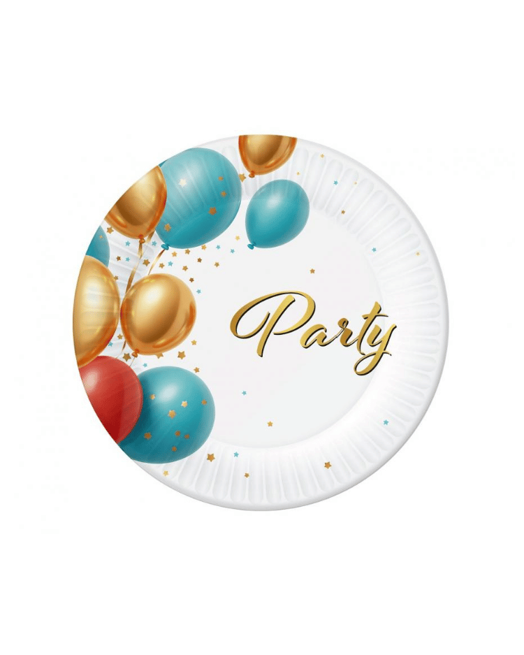 Papírové talíře Party 18 cm - 6ks