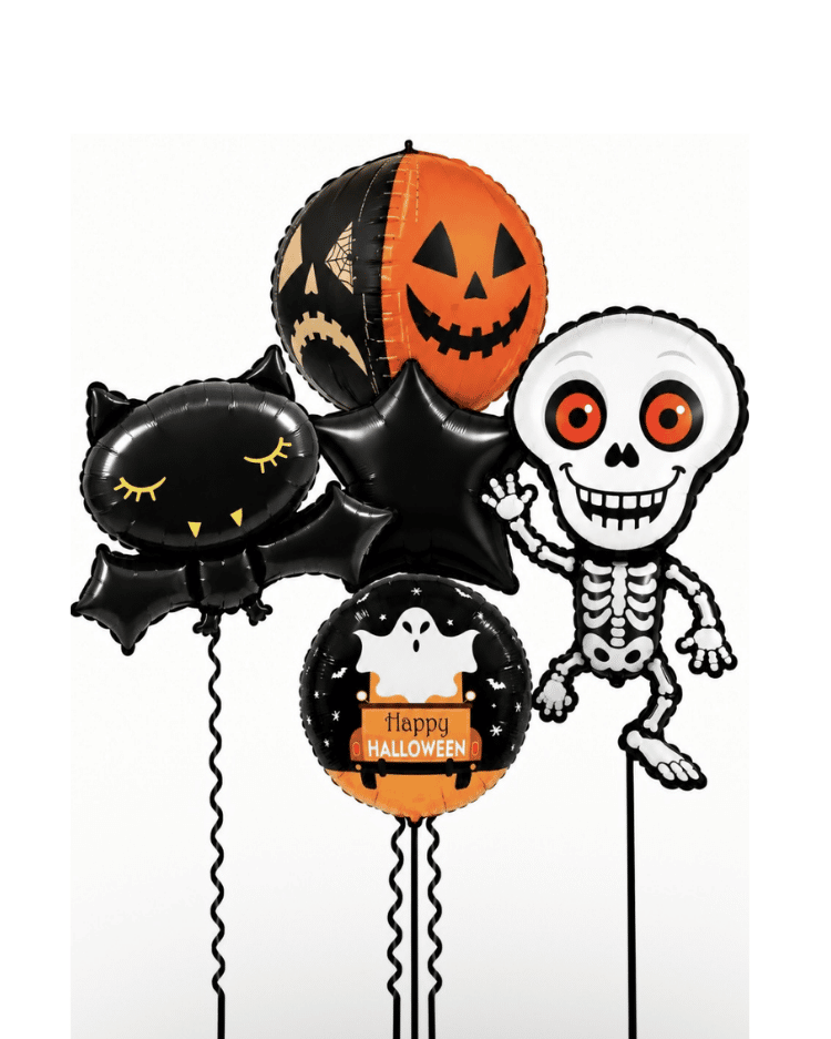 Naplnit Heliem - Sada Balónků Půlnoční příšerky Halloween